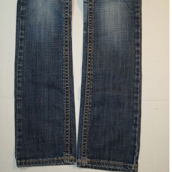 Request Designer Embellished Blue Denim Jeans - Size 0 WOW!! - Picture 3 of 6